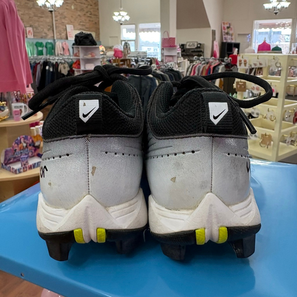 Nike Vapor Black White Baseball Cleats 12 - Picture 4 of 8